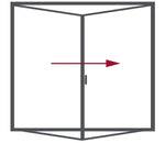 Load image into Gallery viewer, 2 Pane Bi-Fold Door
