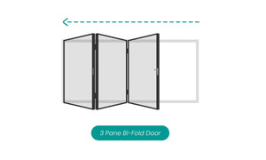 3 Pane Bi-Fold Door