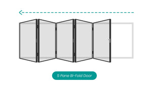 5 Pane Bi-Fold Door